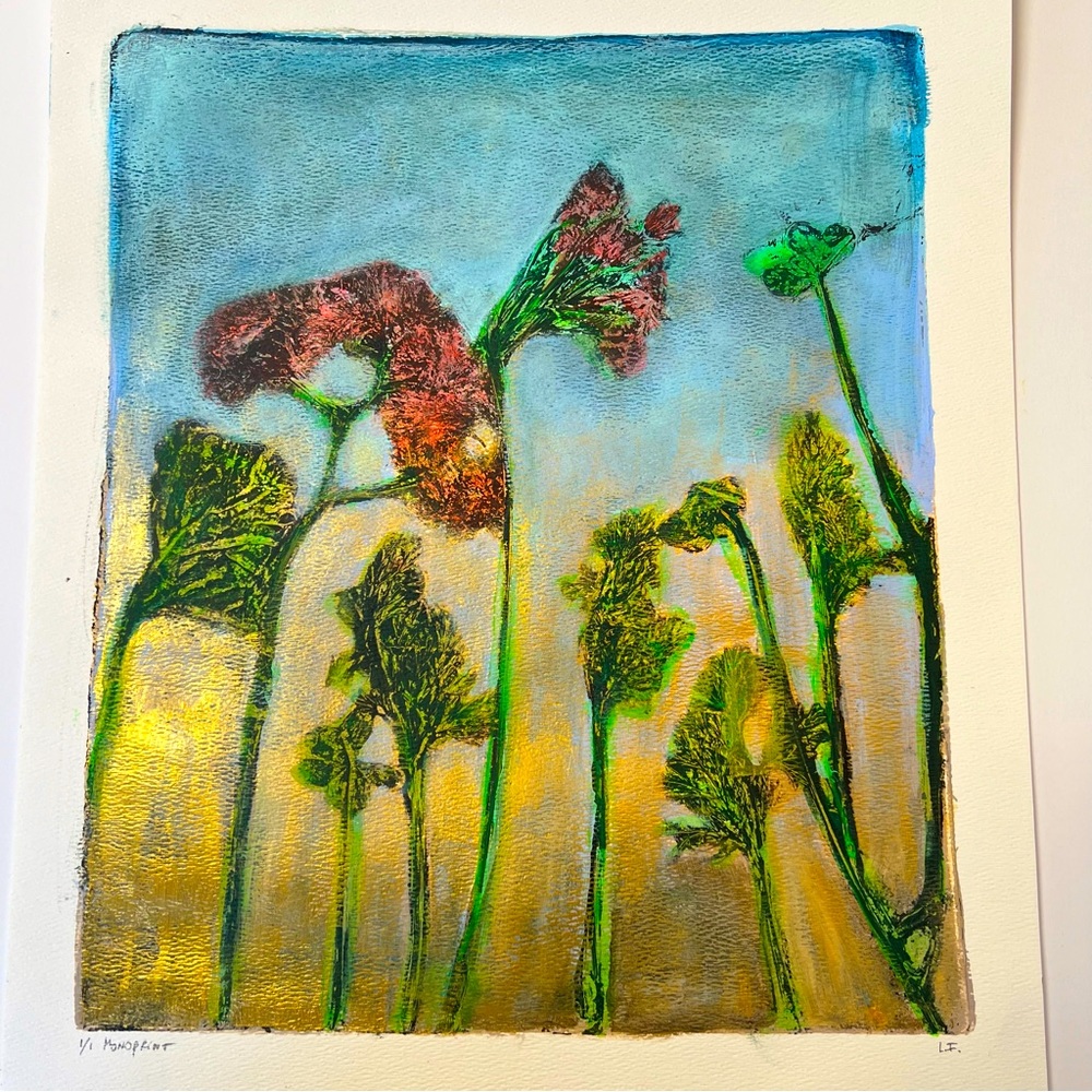 #258 large 14x17 Monoprint